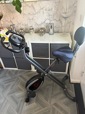 Ultrasport Folding Exercise Bike LCD Display Magnetic Resistance Grey/Black
