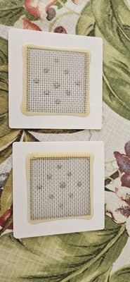 2 ORIGINAL OZONE PLATES FOR ECOQUEST FRESH LIVING AIR CLASSIC/ FLAIR PURIFIER