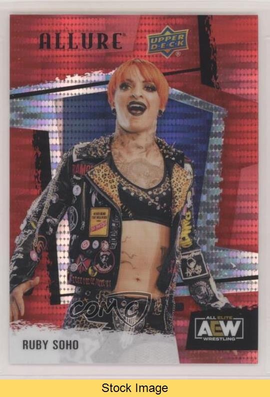 2022 Upper Deck Allure AEW Red Rainbow Ruby Soho #74 Rookie RC READ 1s3j