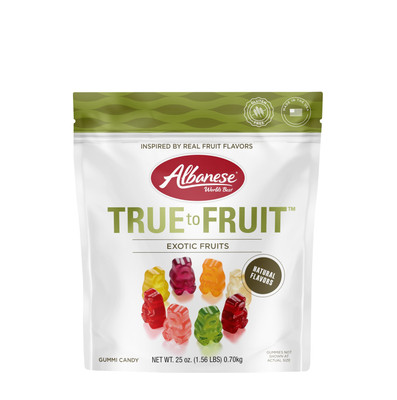 True to Fruit Gummy Candy 25 Ounce Pack Exotic Fruity Snack Allergy Friendly