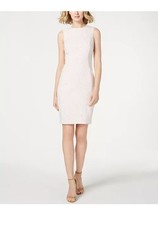 CALVIN KLEIN Women's Dress Jacquard Sheath  Size 4 Sleeveless 