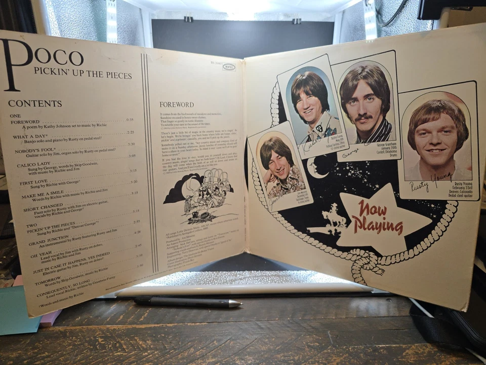 Poco Pickin' Up The Pieces Gatefold LP 1969 Epic BN 26460 CSM UNIPAK VG/VG - Image 3 of 4