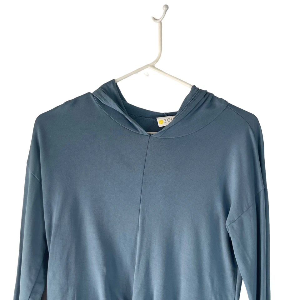 Zella Youth Girl's Size Large Light Blue Twisted Front Sweater - Image 2 of 4