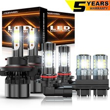 For 2006-2008 Dodge Ram 1500 2500 3500 Led Headlights Fog Lights Turn Lamp Bulbs