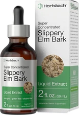 Slippery Elm Liquid Drops | 2 Fl Oz | Bark Extract Tincture | Vegetarian | Alcoh