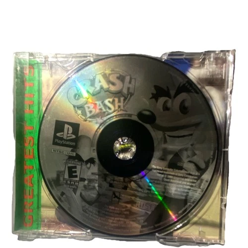 Crash Bash Greatest Hits Sony PlayStation 1 Game Disc Only top cover missing