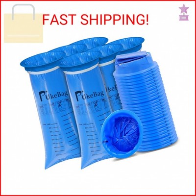 PukeBag Emesis Bag Disposable, 25 Pack Disposable Vomit Bags, Car Sickness Bag,