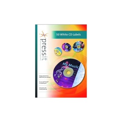 Pressit A4 Blanko CD Etiketten weiß selbstklebend (50 Etiketten)