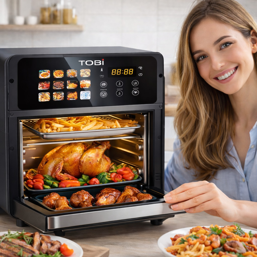 Friggitrice ad Aria 16L 2400W Forno Digitale XXL Professionale Touch