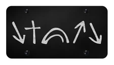 He Came He Died He Rose Christian Car Tag Diamond Etched Engraved License Plate