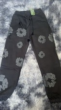 Black Flower Pants