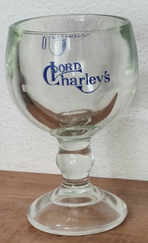 LORD CHARLEY'S  RESTURANT:  LARGE,  HEAVY GLASS