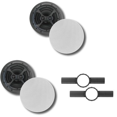 (2) KLH Faraday Series F-6800-DVC 8'' IN-CEILING SPEAKER + KLH INSTALLATION KIT