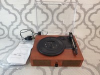 Fektik Bluetooth Vinyl Record Player 3 Speed - 2 Speaker 33/45/78 Rpm Retro *New
