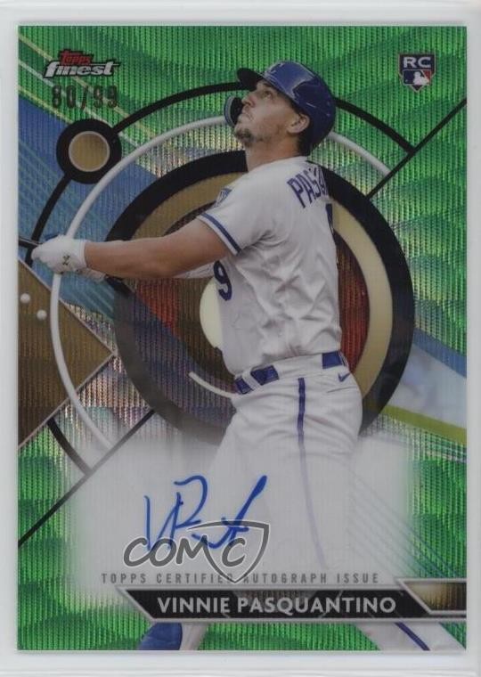 2023 Topps Finest Green Wave Refractor /99 Vinnie Pasquantino Rookie Auto RC