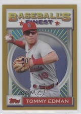 2020 Topps Finest Flashbacks Gold Refractor 25/50 Tommy Edman #139 0t2