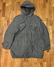 Giacca vintage esercito tedesco Bundeswehr uomo parka medio taglia 7 pelle di talpa med/large