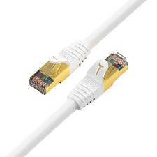 14FT Premium CAT7 Double Shielded 10 Gigabit 600MHz Ethernet Patch Cable