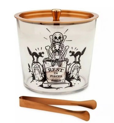 Disney Store Parks Skeleton Dance Ice Bucket Tongs Silly Symphony Halloween NEW