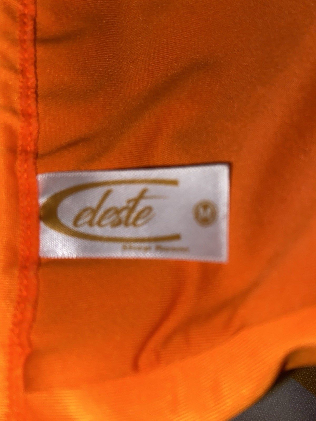 Celeste Vibrant Triangle Orange String Ruched Bea… - image 8