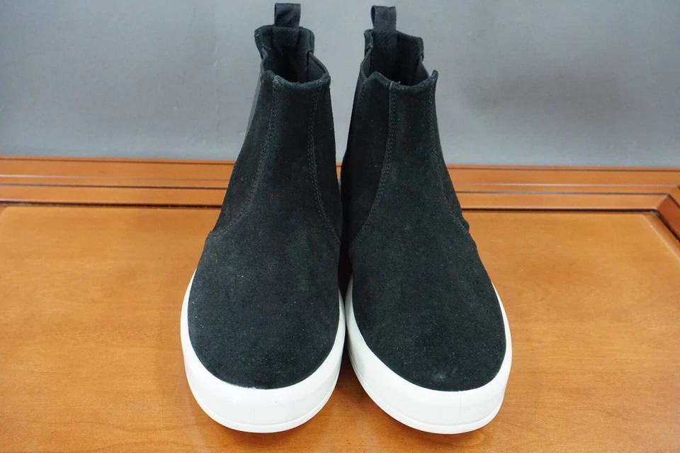 Zapato Chelsea Ecco Soft 9 para mujer talla 9,5 negro gamuza botín informal al tobillo Foto 2 de 4