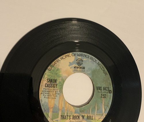SHAUN CASSIDY 7" 45 RPM "That's Rock 'N' Roll" & "I Wanna Be With You" - Foto 3 di 13