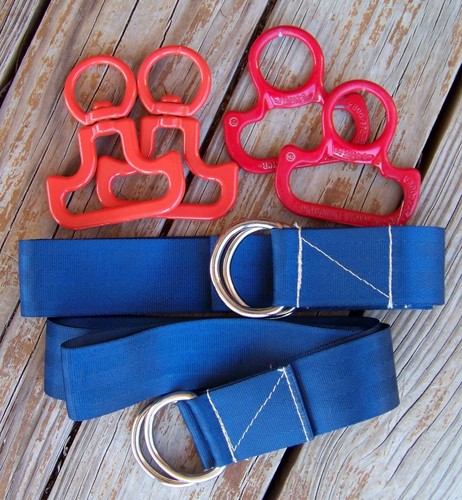 Knot Eliminator Picket Line Loop Tree Saver Straps + 4 Knot Eliminators