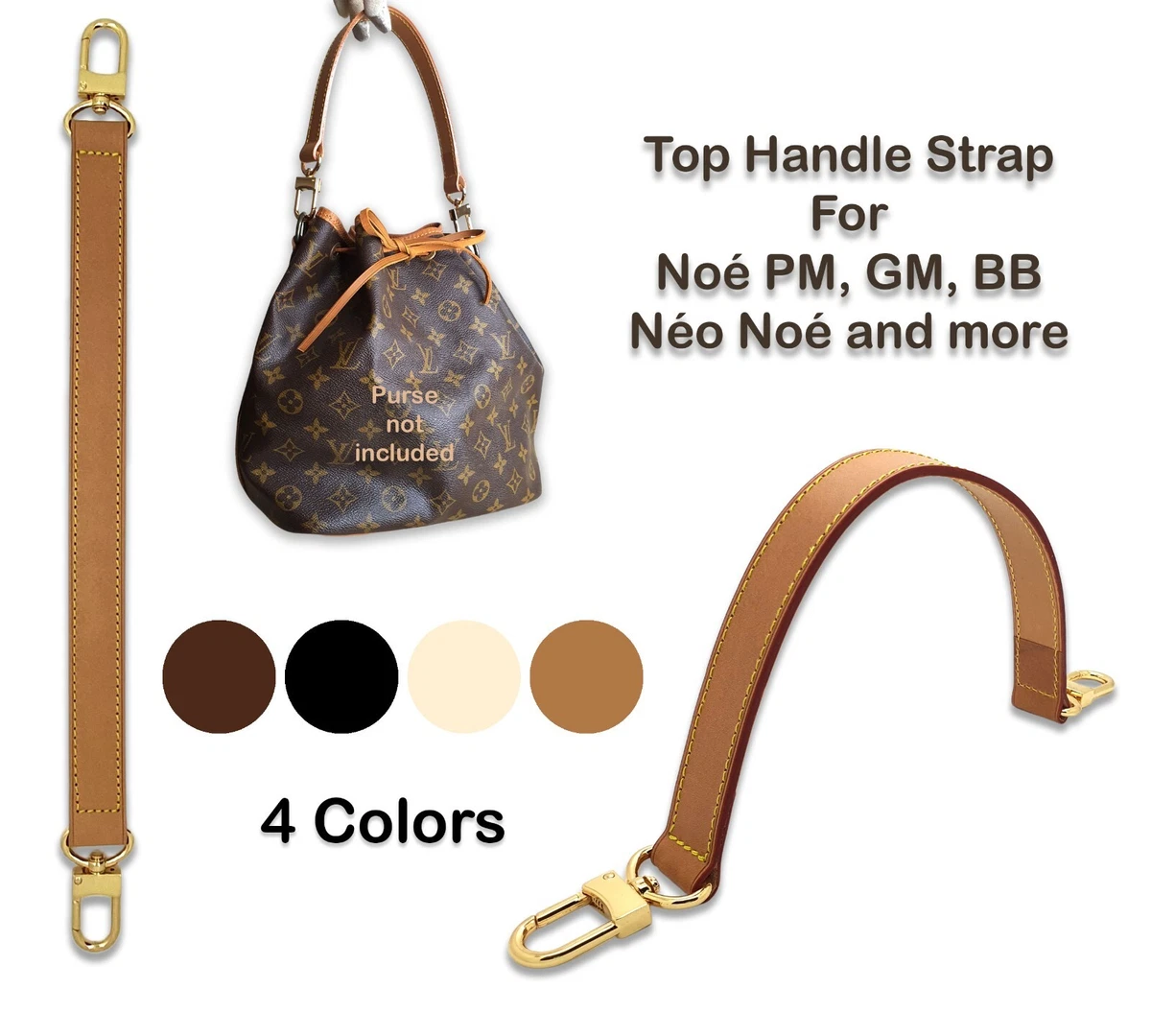 Handle Strap Genuine Leather - for LV Neo Noe Bag