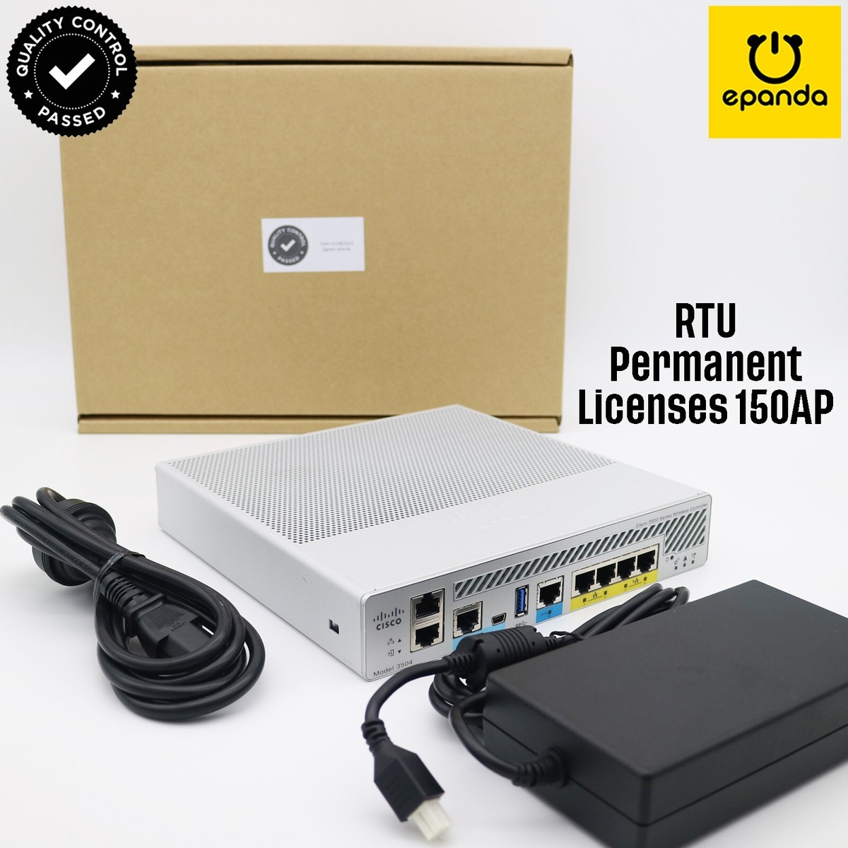 Cisco AIR-CT3504-K9 WLC 3504 Wireless LAN + 150 AP Permanent