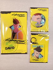 Cyberpunk Edgerunners David Set of 3 Acrylic Stand, Can Badge, Keychain