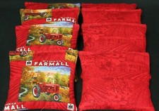 Farm red Tractor International Farmall fabric ACA Regulation Corn Hole Game Bags