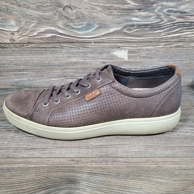 Ecco Shoes Mens Size Soft Perf Tie Sneaker Lace Up 43010402072