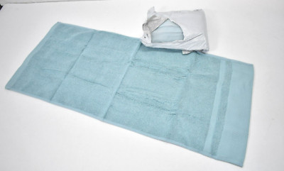 Lot of 2 SGZZ Hand Towels Cotton Light Blue 13