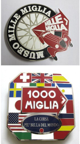 CAR BADGE-MUSSE MIGLA CAR GRILL BADGE-SET OF 2PCS EMBLEM LOGOS METAL ENAMLED CAR - 第 1/1 張圖片