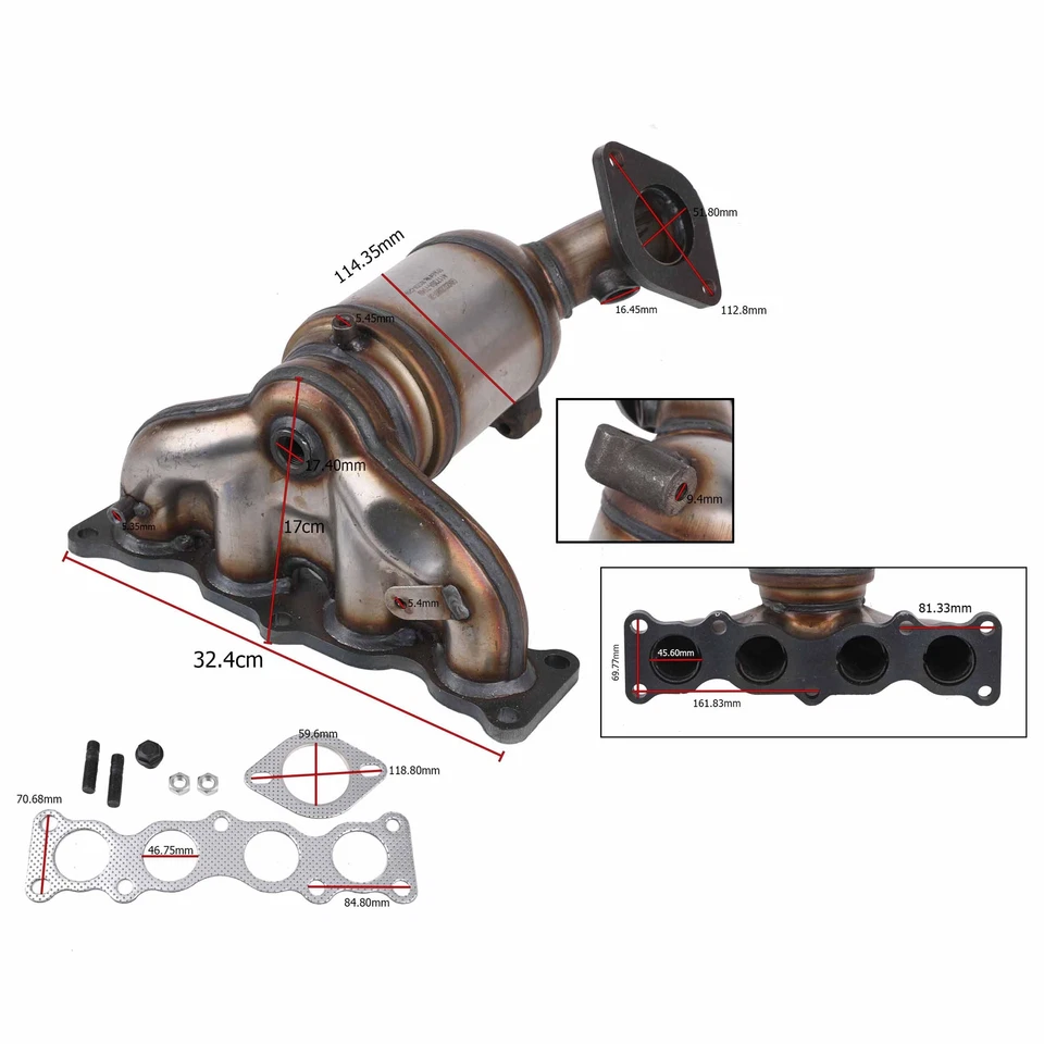 Catalytic Converters For 2015-2019 Hyundai Sonata 2016 2017-2020 Kia Optima 2.4L Foto 2 de 4