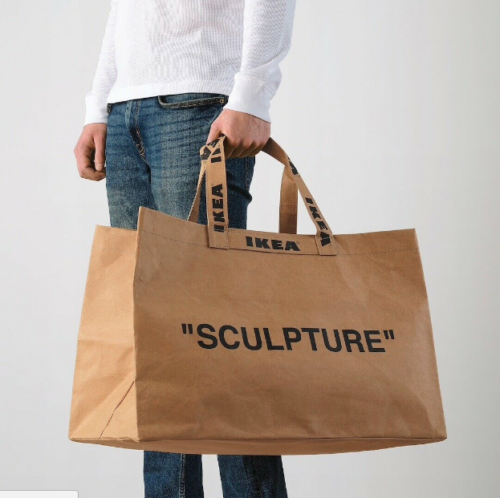 IKEA X VIRGIL ABLOH OFF WHITE “SCULPTURE” LARGE BAG LIMITED IKEA X VIRGIL ABLOH OFF WHITE “SCULPTURE” LARGE BAG LIMITED