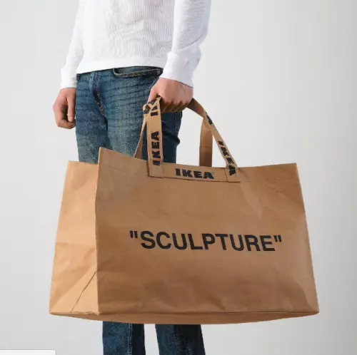 IKEA X VIRGIL ABLOH OFF WHITE “SCULPTURE” LARGE BAG LIMITED EDITION ART