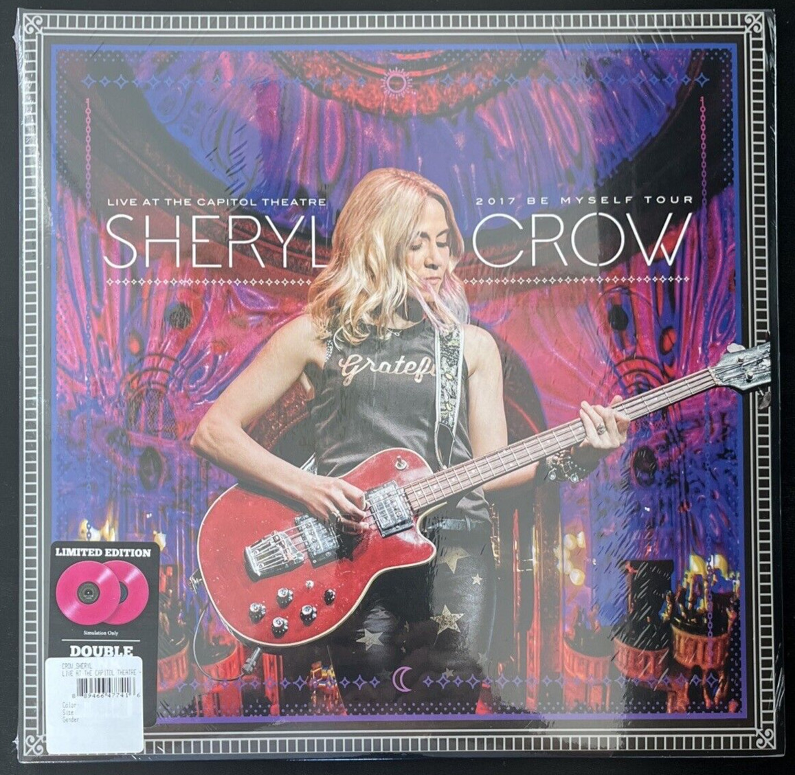 КОНЦЕРТ ШЕРИЛ КРОУ В ТЕАТРЕ CAPITOL THEATRE НА РОЗОВОМ ВИНИЛЕ 2-ЛИТРОВЫМ ТИРАЖОМ В НОВОЙ ЗАПЕЧАТАННОЙ УПАКОВКЕ