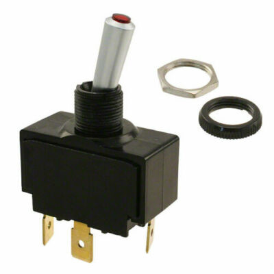 (2 PACK) CARLING LT-1511-610-012 Toggle Switch, SPST, 20A @ 12V, LIGHTED, MARINE