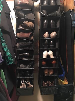One Ikea Hanging Clothes Storage Shoe Organizer Rack Black, NIB | eBay