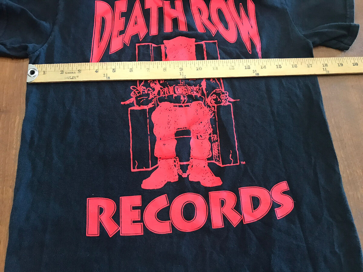 Death Row Records Logo Black T-shirt Official Death-row Hip Death Row Records Logo Black T-shirt Official Death-row Hip