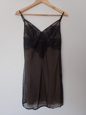 DITA VON TEESE, Chemise in Size 12, Colour in Black and Nude