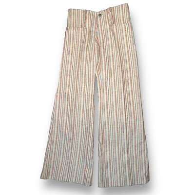 Deadstock Vtg 1970s UFO Vertical Stripe Bell Bottoms Flares Nappy