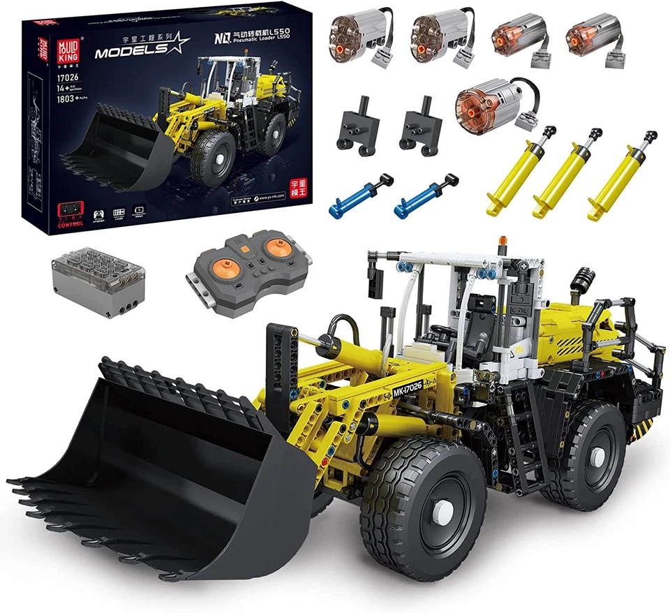 Mould King 17026 Loader Pneumatische Transfermaschine Klemmbausteine Spielzeug