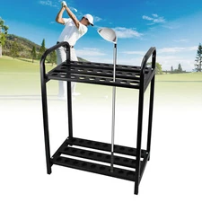 Metal 27 Clubs Holder Organizers Golf Club Display Rack Golf Club Display Stand