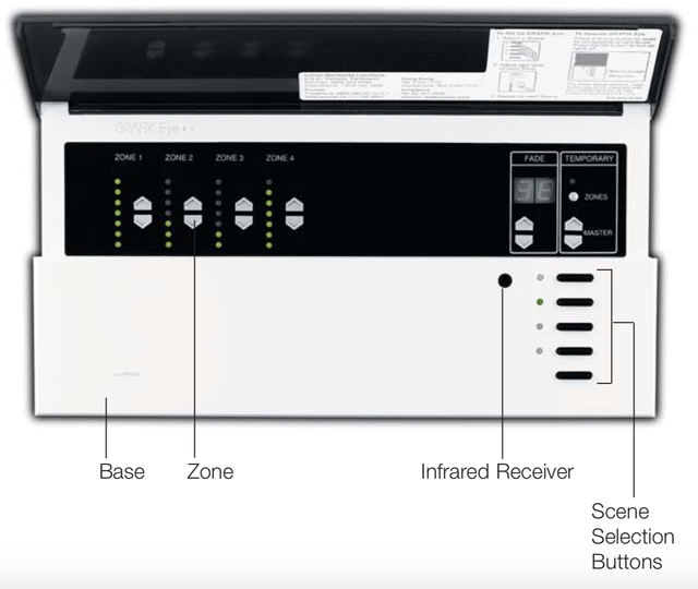 Lutron Grafik Eye Grx3104 T WH 3000 Preset Dimming Main