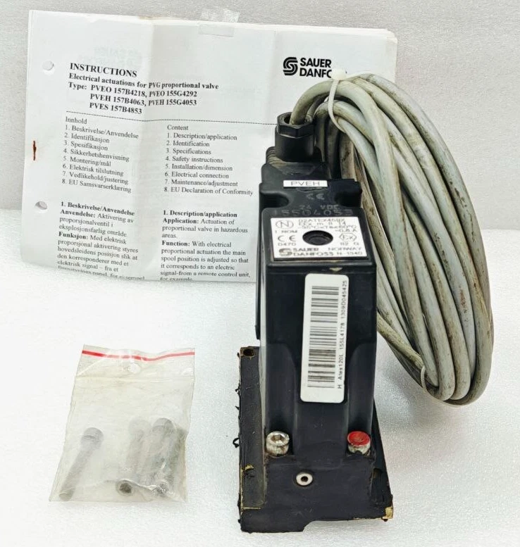 SAUER DANFOSS PVEH 155G4053 ELECTROHYDRAULIC ACTUATOR NEW FAST SHIPPING - Image 3 of 4