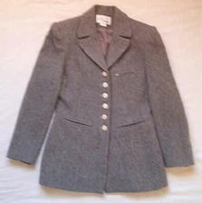 Lijin Women's 2-Piece Winter Jacket and Pants Suite, Gray Tweed, Small