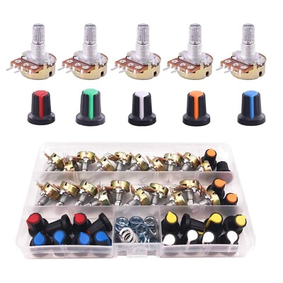 Vielseitige Rotary Potentiometer mit 6 Widerstandswerten für Elektronikprojekte