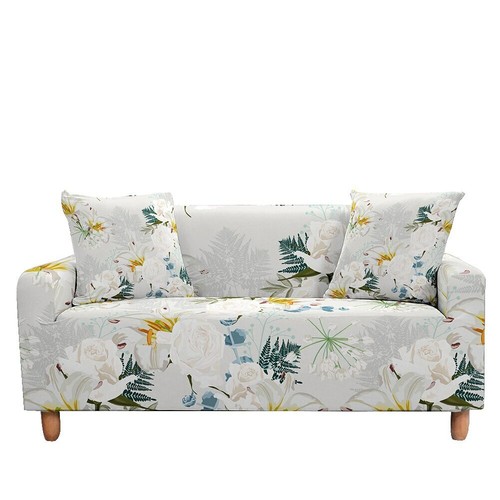 Stretch Sofa Cover 3D Flowers Couch Covers Elastic Slipcovers For Living Room - Foto 12 di 40